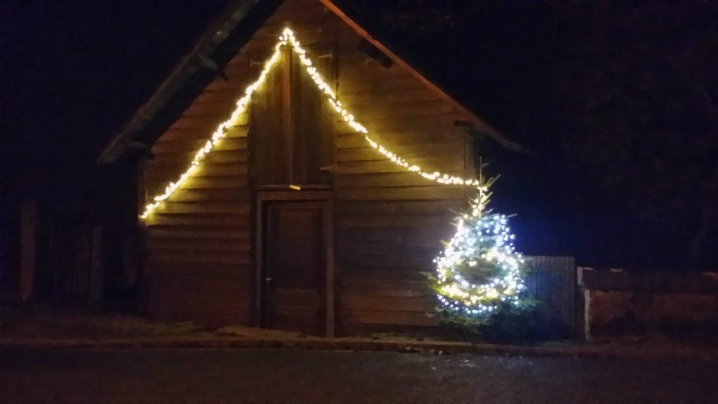 la cabane de Claire lors de la marche gourmande.