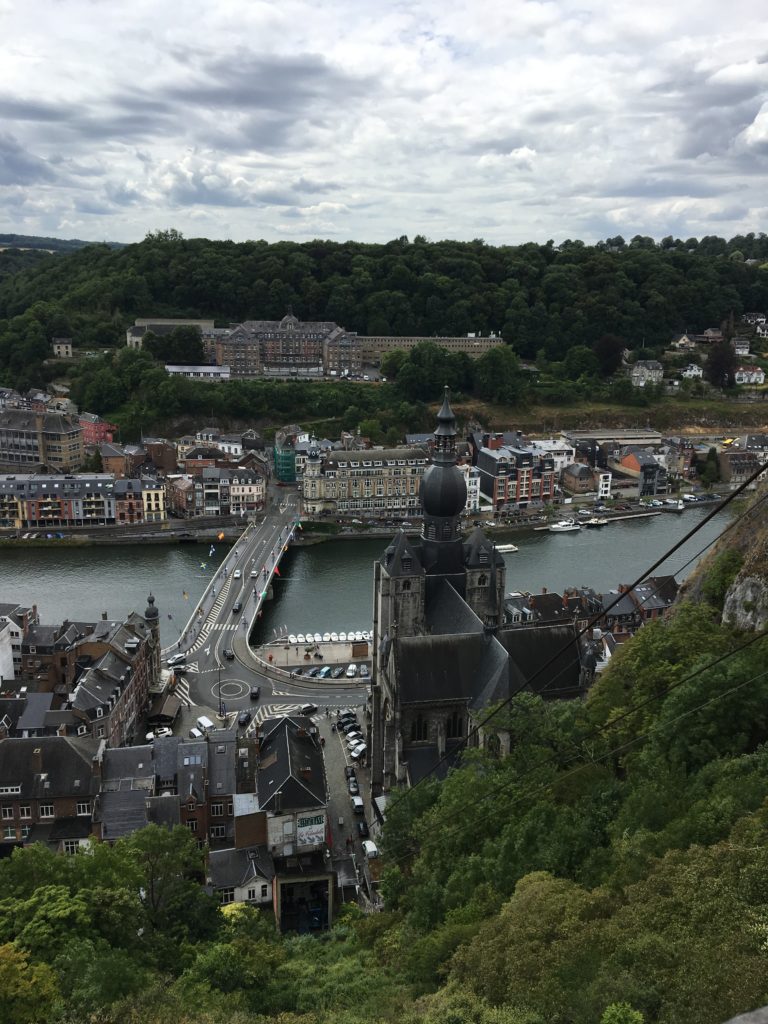 Uitzicht op Dinant vanaf de kabelbaan 