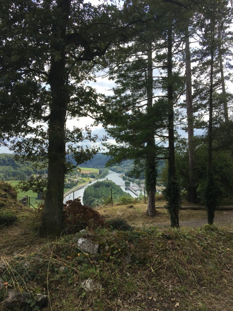 vue sur la Meuse a partir du site